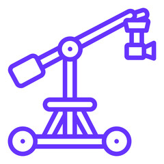 Vector Design Camera Crane Icon Style