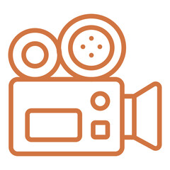 Vector Design Film Camera Icon Style