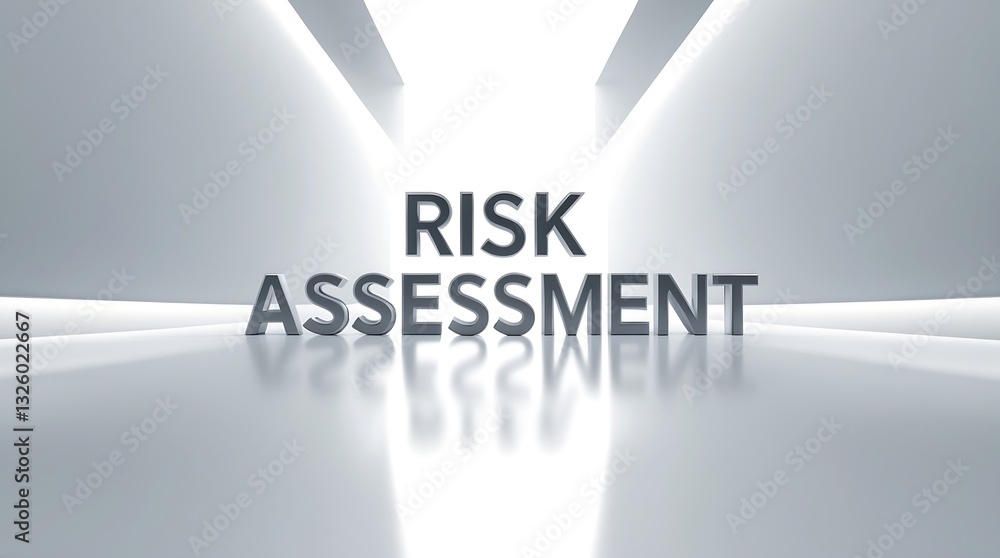 Poster exploring risk assessment concepts in modern business environments and strategies
