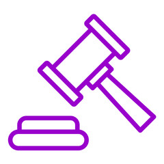 Vector Design Gavel Icon Style