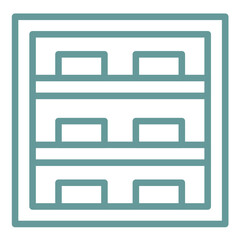 Vector Design Shelves Icon Style
