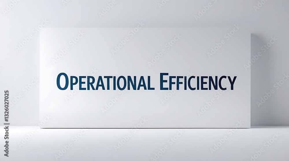 Poster improving operational efficiency in business practices for growth and success