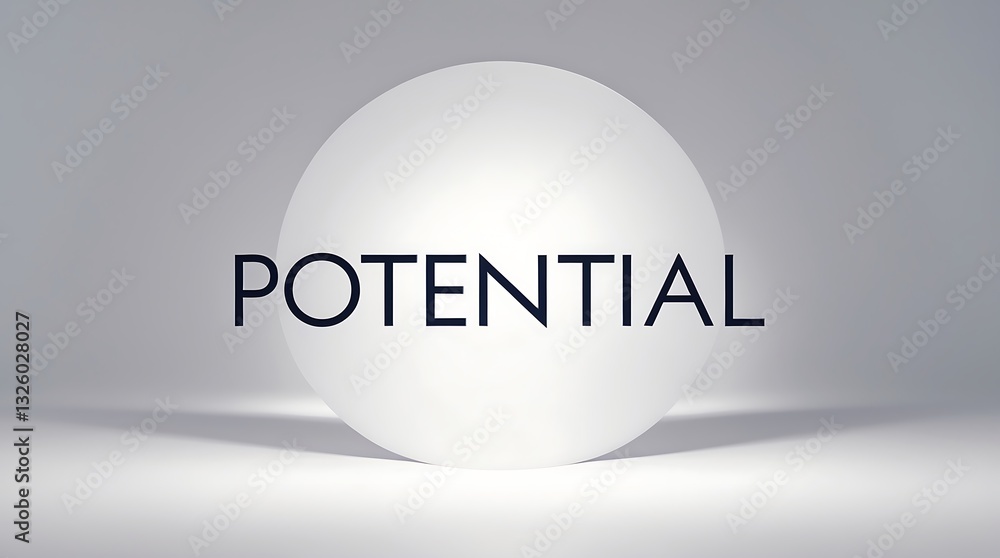 Poster exploration of potential in a simple white circular light setting