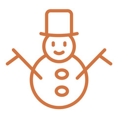 Vector Design Snowman Icon Style