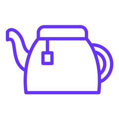 Vector Design Tea Pot Icon Style