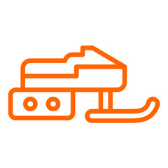 Vector Design Snowmobile Icon Style
