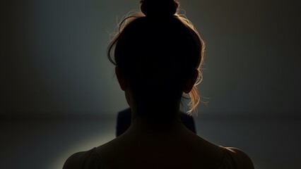 silhouette of a woman
