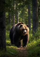 brown bear in the forest
