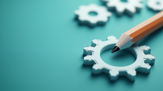 Pencil and Gear (Settings) A pencil icon next to a gear icon on a software interface, representing customization options and user settings.