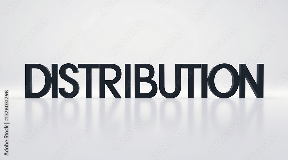 Poster understanding distribution concepts in business and logistics processes