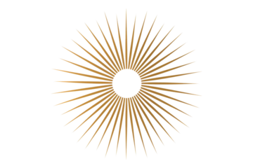 cutout  tattoo sketch.  Golden Sunburst Wall Art - Modern Geometric Design