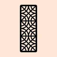 Intricate Architectural Screens with Seamless Circular Geometric Patterns
