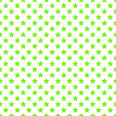 Seamless Green Star Pattern on White Background