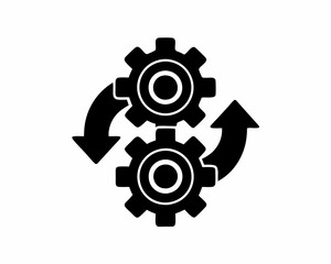 creative details workflow automation icon vector illustration