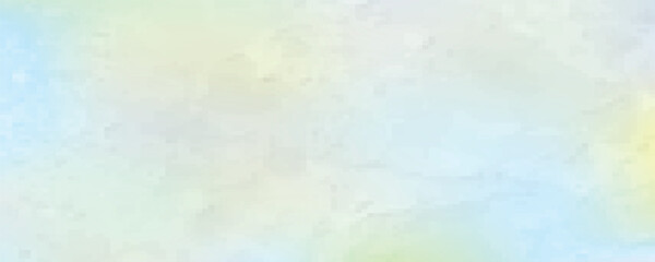 Blue and yellow watercolor vector texture background for poster, cover, banner, flyer, cards. Hand drawn summer illustration for design.