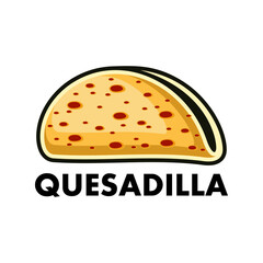 Quesadilla logo vector illustration template. Simple icon
