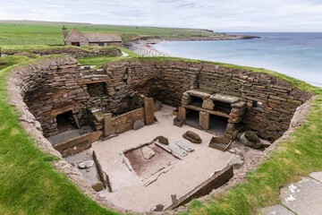 Skara Brae, neolithic village, Orkney Islands, Scotland