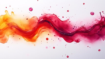 Abstract Red and Orange Paint Splash