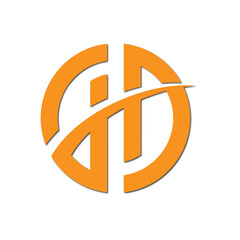 Web line modern color full logo design