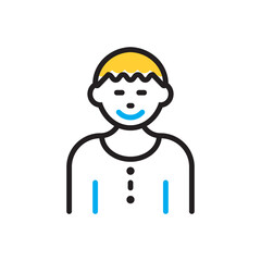 Multi color icon for kid