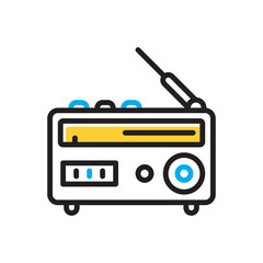 Multi color icon for radio