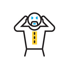 Multi color icon for unable