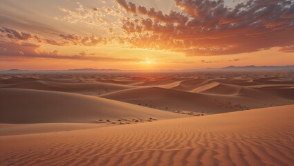 Sunset in the Desert