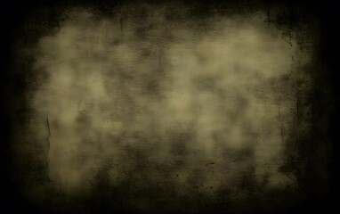 Dark Olive Green Grunge Texture Background, Vintage Distressed Wall, Abstract Aged Paper