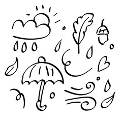 Set of scribble arrows, line brushes. Check mark elements, crayon marks, underline, handwriting. Vector hand scribbles