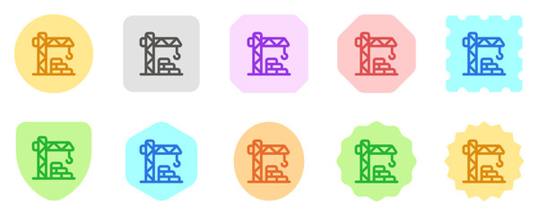 Editable crane tower, architecture, machinery, building vector icon. Construction, tools, industry. Part of a big icon set family. Perfect for web and app interfaces, presentations, infographics, etc