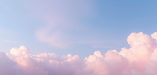Fototapeta premium Dreamy pastel cloud gradient background, soft and ethereal, feel, fluffy