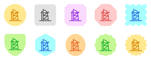 Editable skyscraper, tower, business vector icon. Landmark, monument, building, architecture. Part of a big icon set family. Perfect for web and app interfaces, presentations, infographics, etc