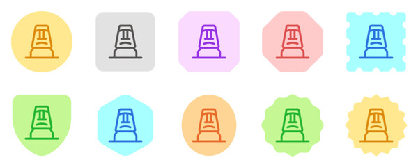 Editable rock statue, sculpture vector icon. Landmark, monument, culture, building, architecture. Part of a big icon set family. Perfect for web and app interfaces, presentations, infographics, etc