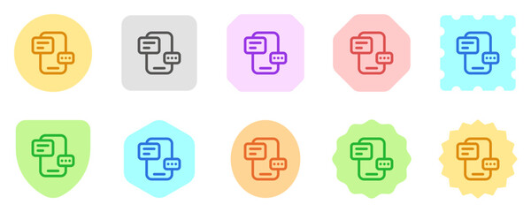 Editable text message, chat bot vector icon. AI technology, artificial intelligence, computer. Part of a big icon set family. Perfect for web and app interfaces, presentations, infographics, etc