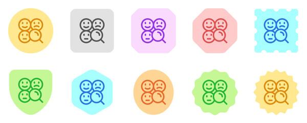 Editable sentiment analysis, emotion vector icon. AI technology, artificial intelligence, computer. Part of a big icon set family. Perfect for web and app interfaces, presentations, infographics, etc