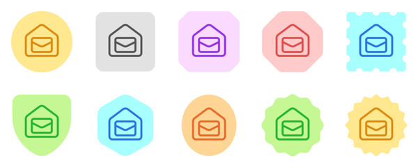 Editable home mail, mailing address, email vector icon. Remote work, job, profession, freelance. Part of a big icon set family. Perfect for web and app interfaces, presentations, infographics, etc
