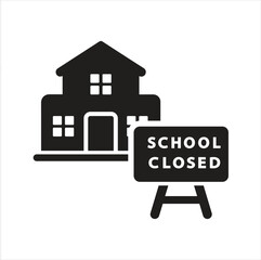 School is closed icon