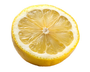 half a lemon isolated on transparent background png