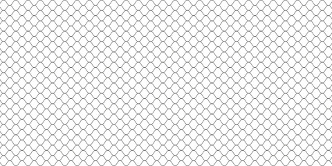 Wire mesh fence isolated on white background