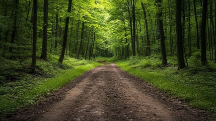 Fototapeta premium A wildlife corridor connecting two forests, allowing animals to pass through safely. picture