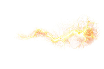 Dynamic electric energy graphic with transparent background