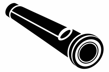 kazoo line art silhouette vector illustration