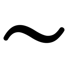 Tilde symbol, wavy line character meaning approximately