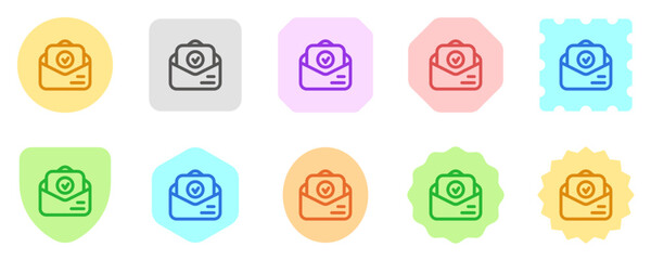 Editable accepted, approved, job application letter, applicant, vacancy vector icon. Work, office. Part of a big icon set family. Perfect for web and app interfaces, presentations, infographics, etc