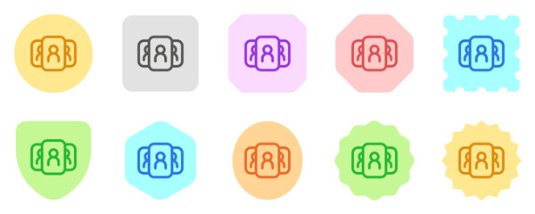 Editable UI card, employee, candidate, options, users, people vector icon. Business, work, office. Part of a big icon set family. Perfect for web and app interfaces, presentations, infographics, etc