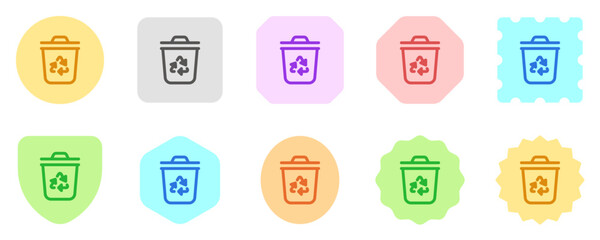 Editable recycle bin vector icon. Environment, ecology, eco-friendly. Part of a big icon set family. Perfect for web and app interfaces, presentations, infographics, etc