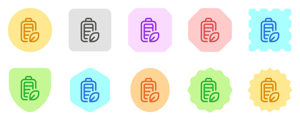 Editable green energy, battery, rechargeable vector icon. Environment, ecology, eco-friendly. Part of a big icon set family. Perfect for web and app interfaces, presentations, infographics, etc