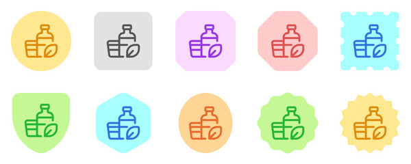 Editable biodegradable packagind, bottle, cup vector icon. Environment, ecology, eco-friendly. Part of a big icon set family. Perfect for web and app interfaces, presentations, infographics, etc