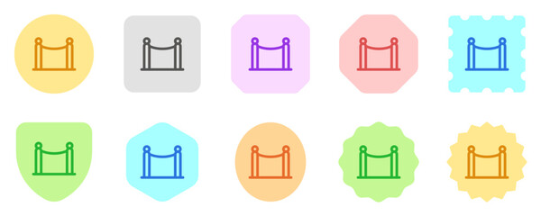 Editable barrier, baricade vector icon. Movie, cinema, entertainment. Part of a big icon set family. Perfect for web and app interfaces, presentations, infographics, etc