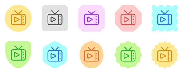 Editable tv show, tv program vector icon. Movie, cinema, entertainment. Part of a big icon set family. Perfect for web and app interfaces, presentations, infographics, etc